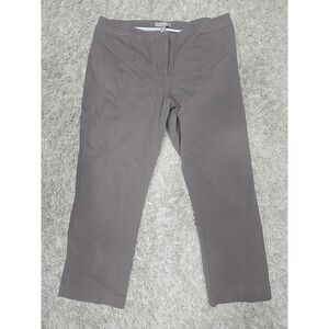 CHICOS SIZE 3 SHORT WOMANS LIGHT BROWN DRESS PANTS U.S 16 Capri Casual Preowned